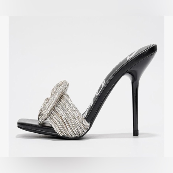 NEW Cape Robbin Stiletto Heels Rhinestone-Embellished Knot & Open Toe (Flynn) 7 - Picture 2 of 8